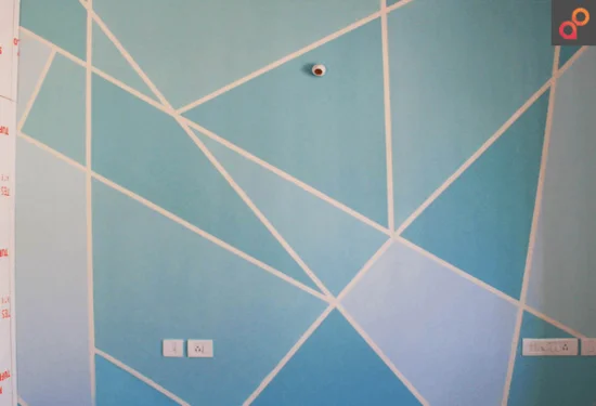 Geometric Wall Painting - Recent Projects - Aapka Painter